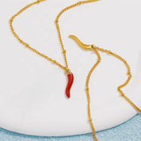 CHILLI GOLD NECKLACE