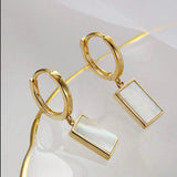 LUCIA EARRINGS》Mother of Pearl