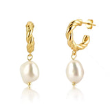 EMILIA EARRINGS》Pearl