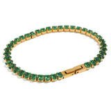 SONIA TENNIS BRACELET - EMERALD