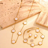 FLORA FIVE NECKLACE》Shell