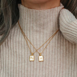 ZODIAC NECKLACE》Mother of Pearl