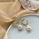 EMILIA EARRINGS》Pearl