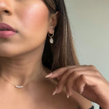 SUN & MOON EARRINGS》Mother of Pearl