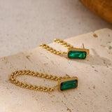 SIENNA EARRINGS - GREEN