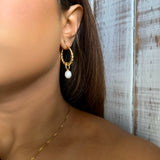 CLEO EARRINGS》Pearl