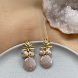 FRANCESCA EARRINGS》Pearl