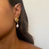 MARIELLA EARRINGS》Pearl