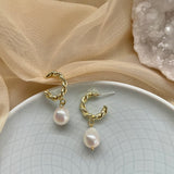 EMILIA EARRINGS》Pearl