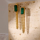 SIENNA EARRINGS - GREEN