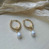 CLEO EARRINGS》Pearl