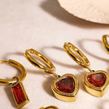 VALENTINE EARRINGS - RUBY