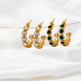 VENUS EARRINGS - EMERALD