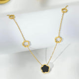 FLORA NECKLACE》BLACK