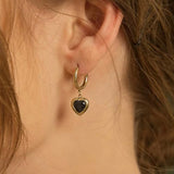 VALENTINE EARRINGS - BLACK