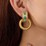 ALEXANDRA EARRINGS》Turquoise