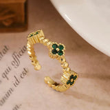 BLOSSOM RING - EMERALD