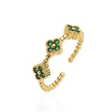 BLOSSOM RING - EMERALD