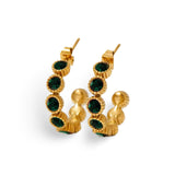 VENUS EARRINGS - EMERALD