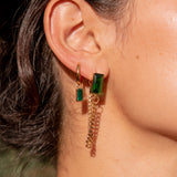 FAYE EARRINGS - EMERALD