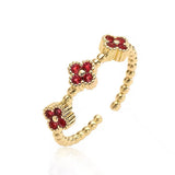 BLOSSOM RING - RUBY