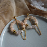 WILLOW》Jade, Rose Quartz & Hematite