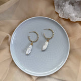SIRA EARRINGS》Pearl