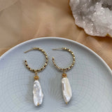 SIRA EARRINGS》Pearl