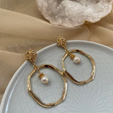 RUBY EARRINGS》Pearl