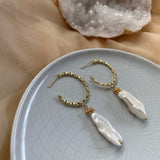 SIRA EARRINGS》Pearl